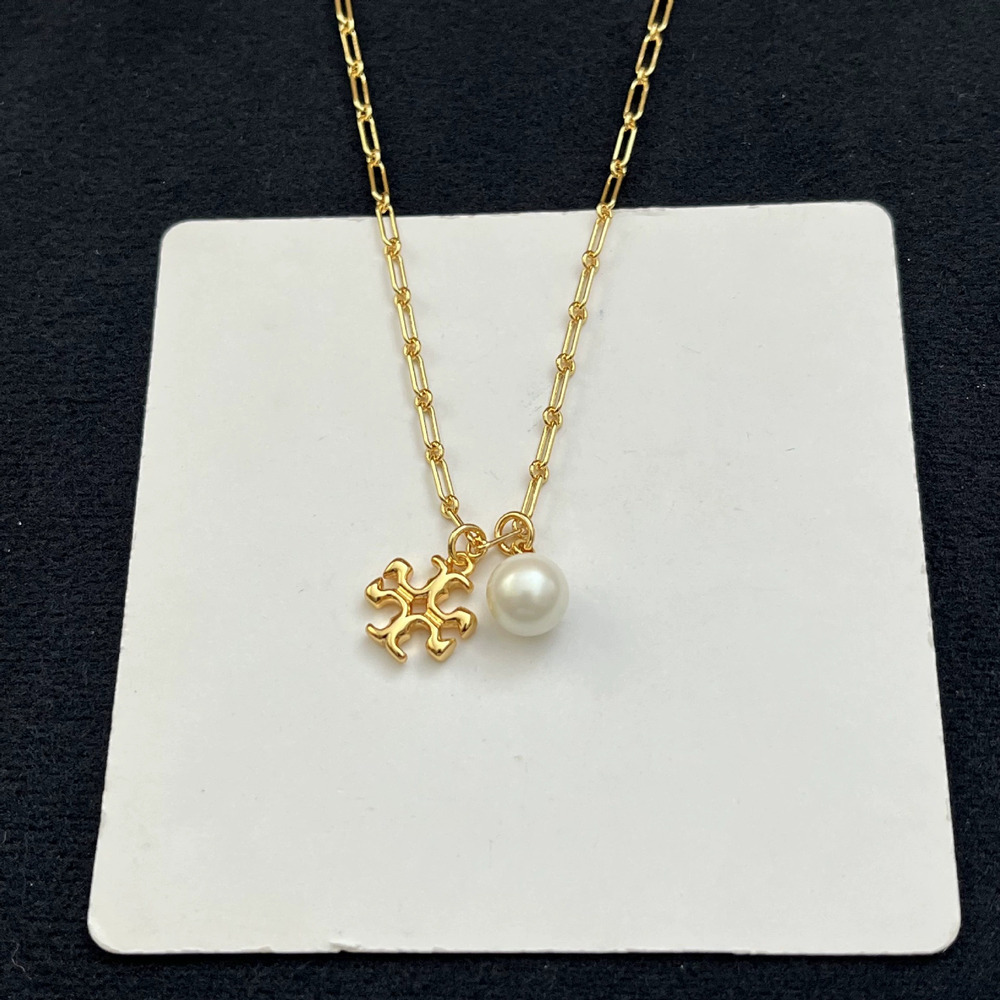 Tory Burch Retro Logo Necklace